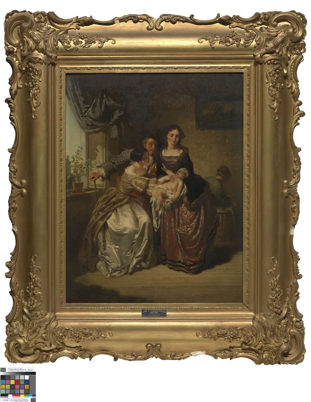 De eerste tand, by Unknown, oil, 1855