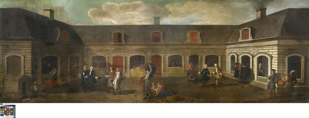De Gevangenis, by Unknown, oil, 1746
