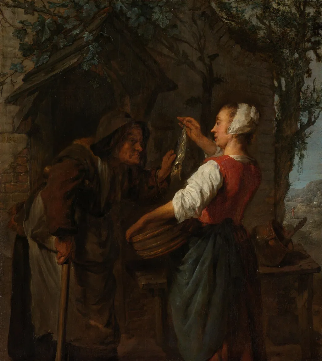 De haringkoopvrouw, by Unknown, unspecified, 1661