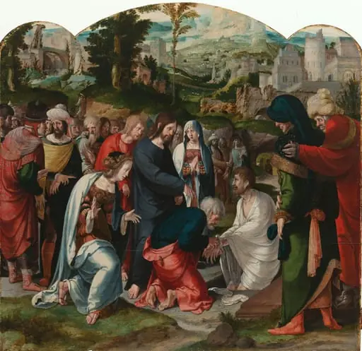 De opwekking van Lazarus, by Unknown
