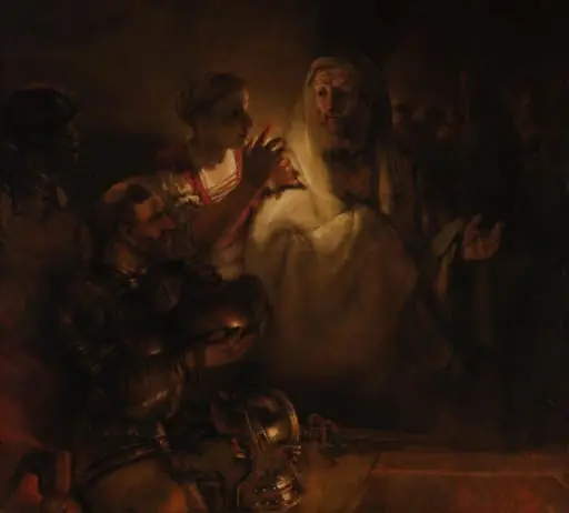 De verloochening van Petrus, by Unknown