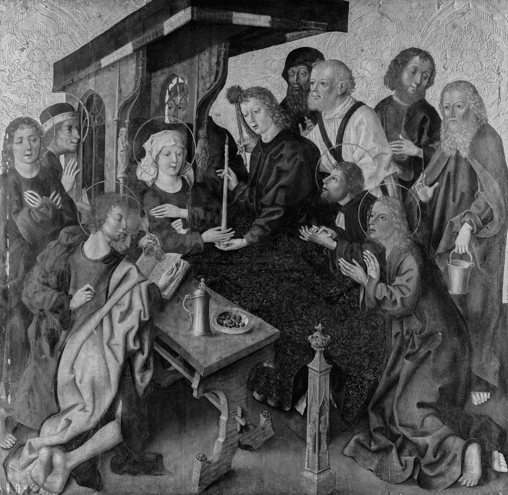 Death of Mary, by Unknown, paint, 1500