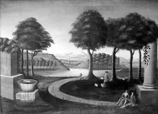 Decorative Landscape, by Unknown, 1820