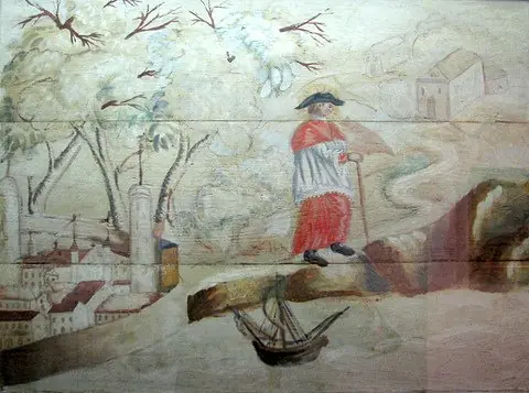 Decorative panel of a church, by Unknown