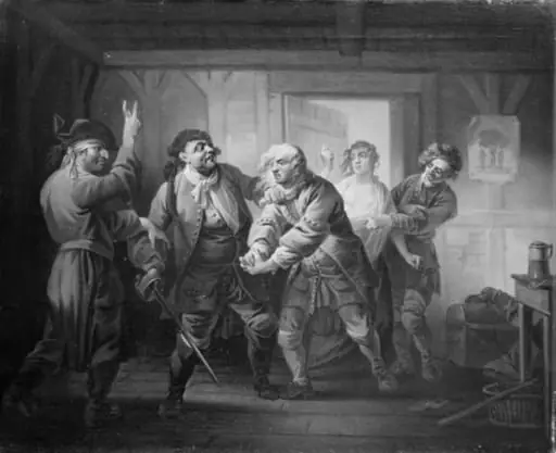 Den elvte Juni, V. akt, 1. scene, by Unknown