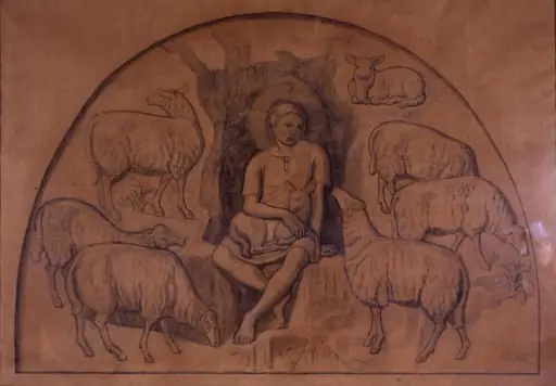 Den gode hyrde, by Unknown