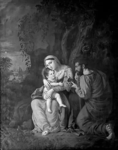 Den hellige familie, by Unknown