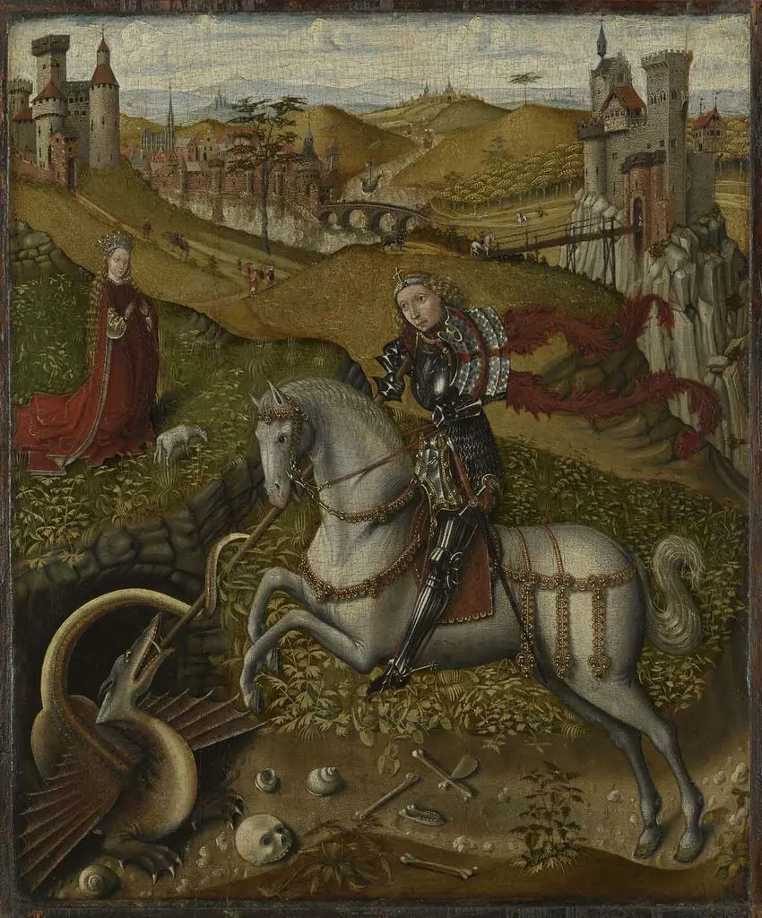 Der hl. Georg mit dem Drachen, by Unknown