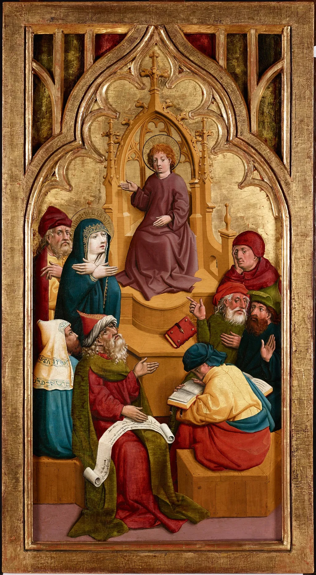 Der zwölfjährige Jesus im Tempel, by Unknown, unspecified, 1447