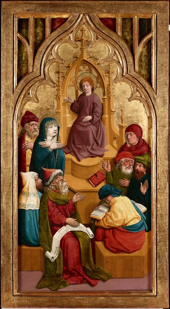 Der zwölfjährige Jesus im Tempel, by Unknown