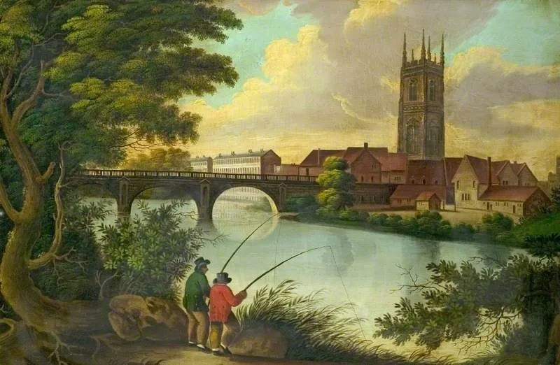 Derby from Chester Close, by Unknown, oil, 1800