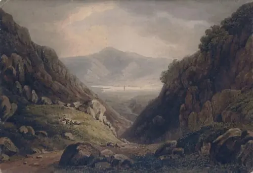 Derwentwater from Castle Crag, by Unknown