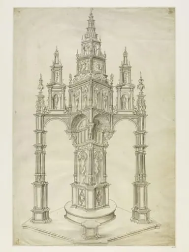 Design for a free-standing structure, by Unknown