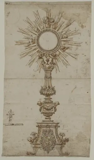 Design for a Monstrance, by Unknown