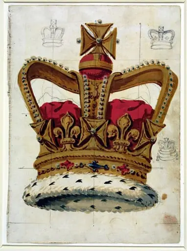 Design for an inn sign, by Unknown, 1750