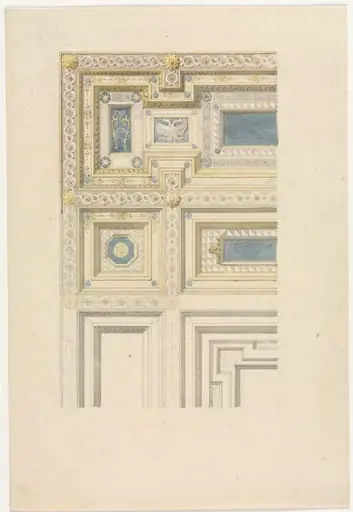 Design for Ornamental Ceiling, by Unknown