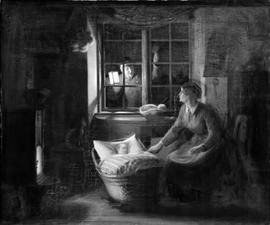 Det længe ventede brev, by Unknown, 1876