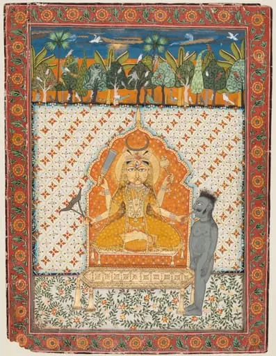Devi Enshrined and Holding the Tongue of a Demon, by Unknown