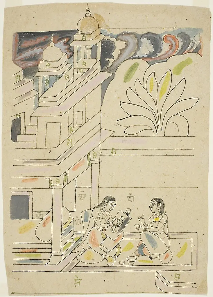 Dhanasri Ragini, by Unknown, 1850