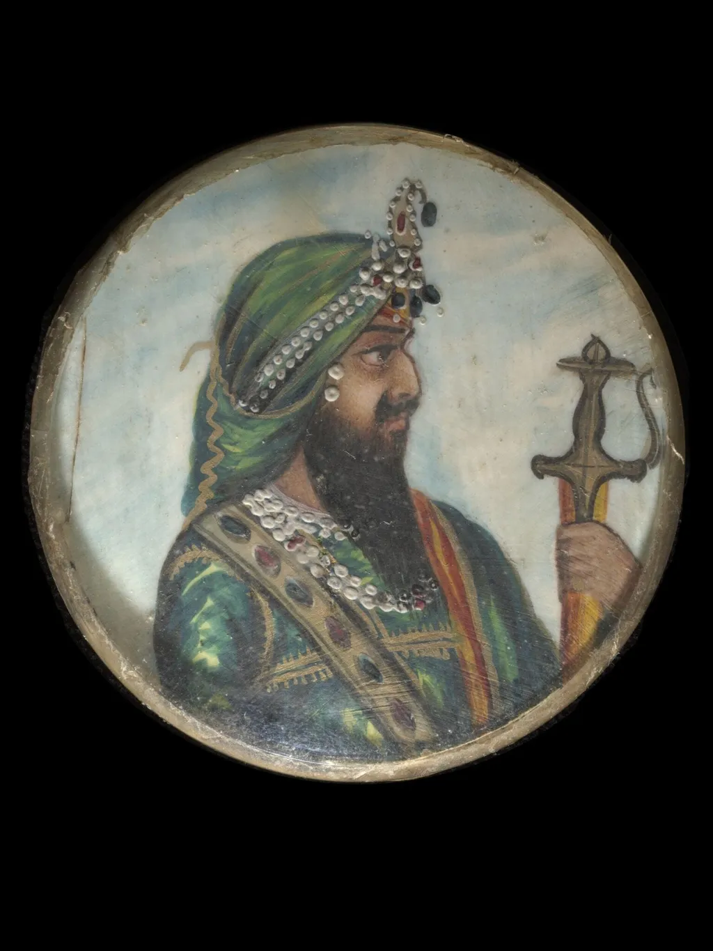 Dhian Singh, by Unknown, paint, 1850