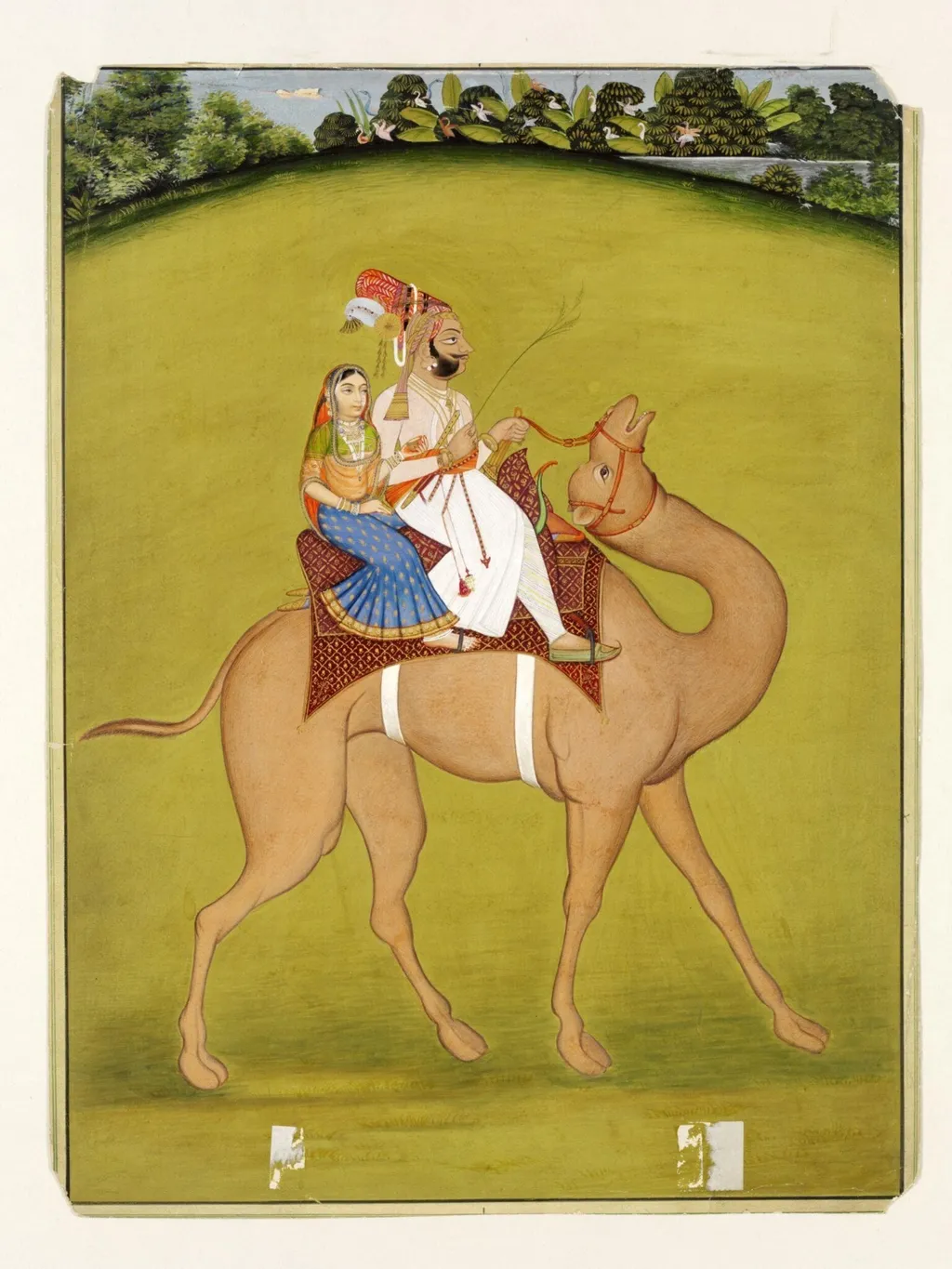 Dhola and Maru, by Unknown, paint, 1890