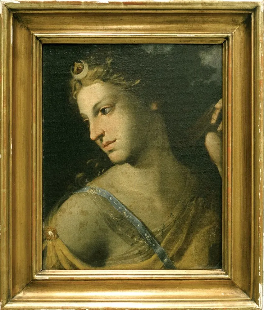 Diana, by Unknown, oil, 1549