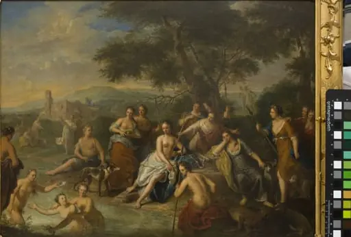 Diana and her Nymphs, by Unknown