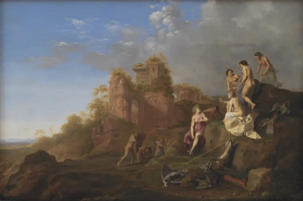 Diana and her Nymphs, by Unknown, 1659