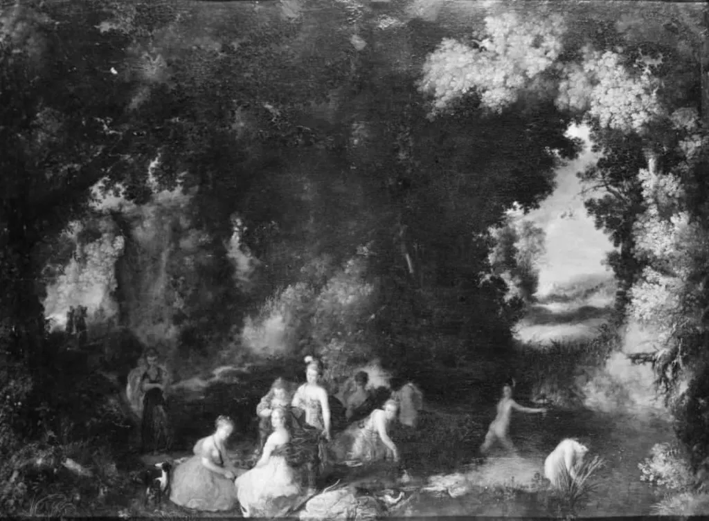 Diana, omgivet af sine nymfer, by Unknown, unspecified