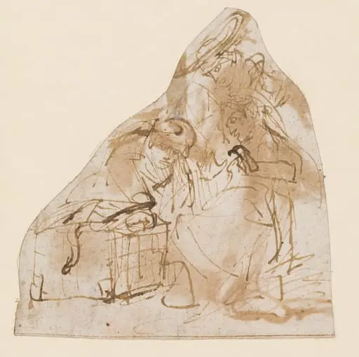 Die Töchter des Kekrops erblicken den jungen Erichthonios, by Unknown, 1850