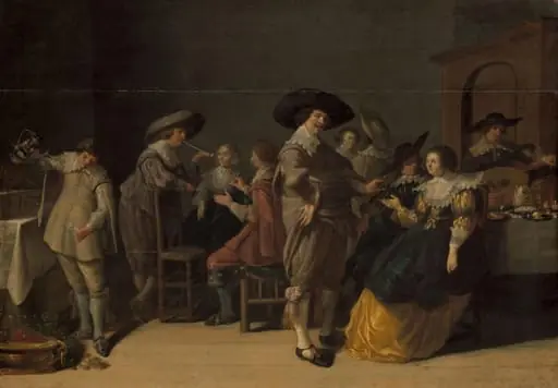Distinguished Company in a Room, by Unknown
