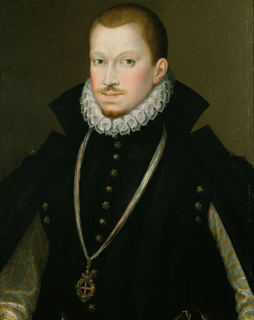 Don Sebastian (1554-nach 1578), König von Portugal, mit dem Kreuz des Christusordens, Halbfigur (beschnitten), by Unknown