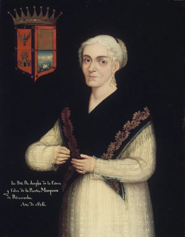 Doña Josefa de la Cotera y Calvo de la Puerta, by Unknown, oil, 1816