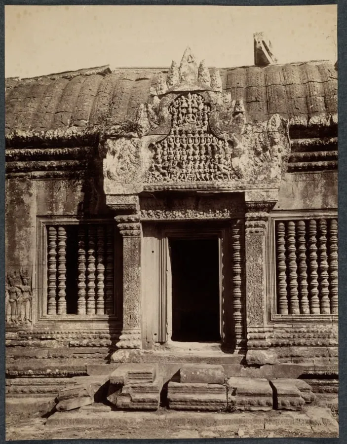 Doorway Through an Inner Enclosure, Angkor Wat, Cambodia, by Unknown, 1880