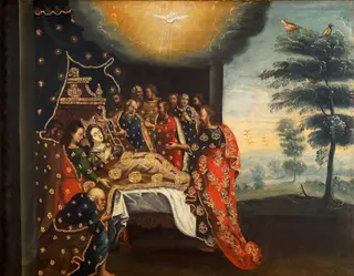 Dormancy of the Virgin, by Unknown, 1730