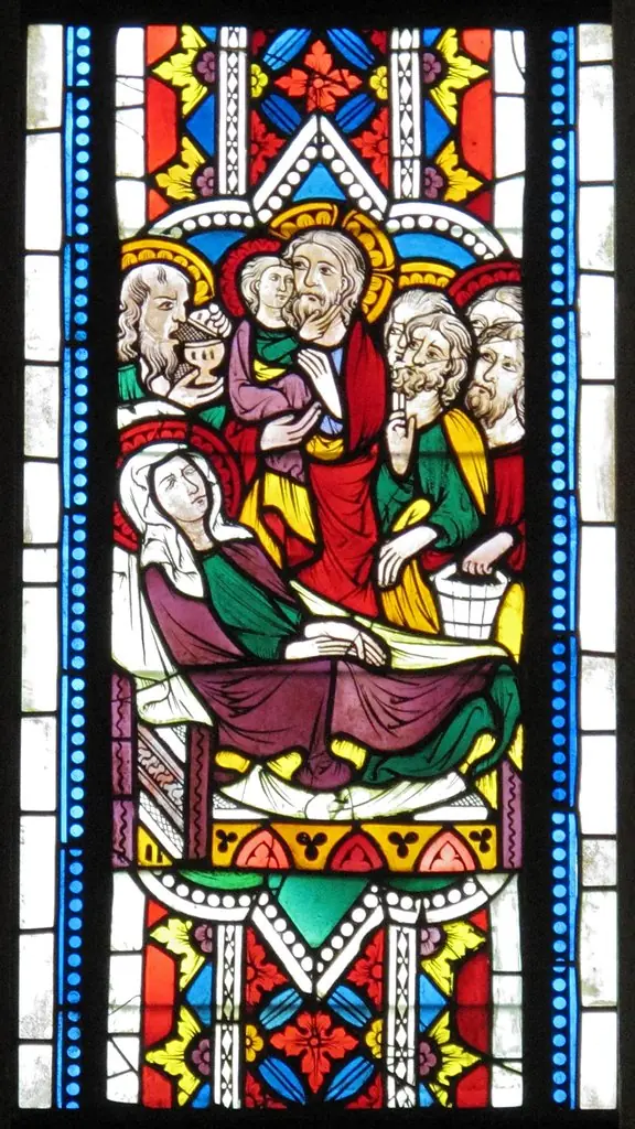 Dormition of the Virgin, by Unknown, 1350