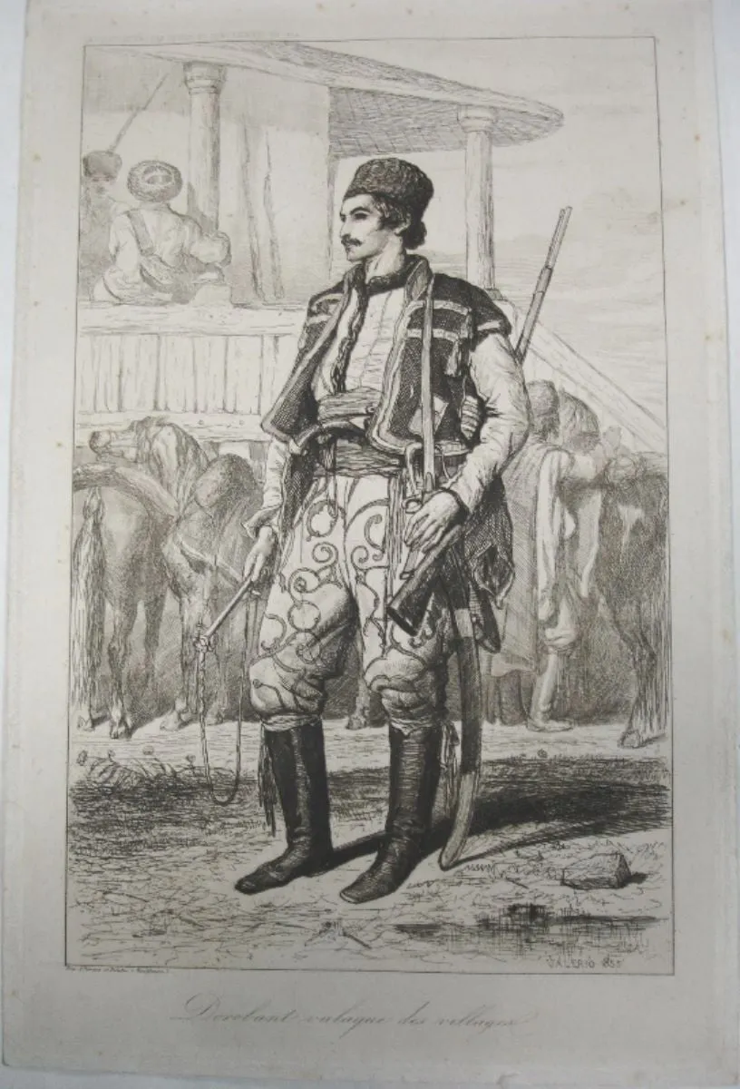 Dorobant valaque des villages, by Unknown, unspecified, 1855