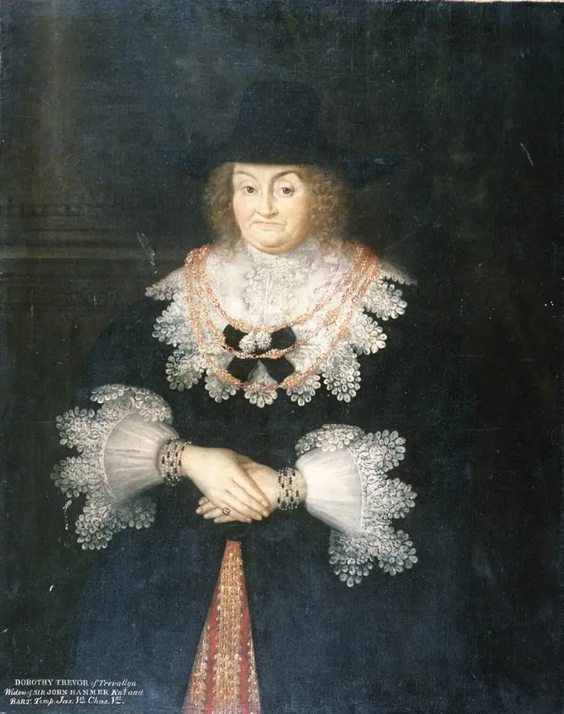Dorothy Trevor of Trevallyn, by Unknown, 1600