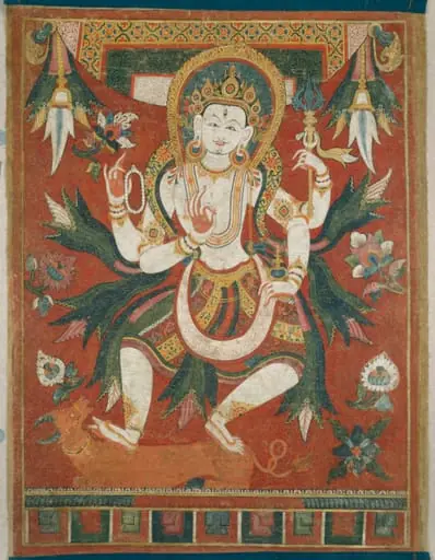 Double-Sided Painted Banner (Paubha) with God Shiva, by Unknown, 1600