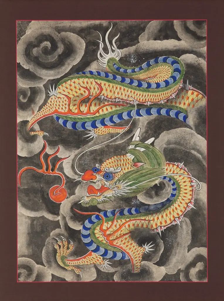Dragon Amid Clouds, by Unknown