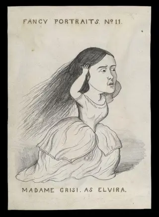 Drawing of Madame Grisi, by Unknown, 1850
