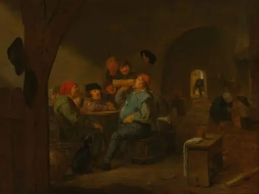Drinking Bout in a Tavern, by Unknown