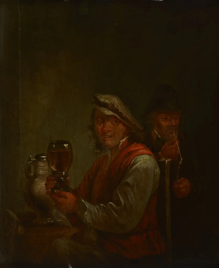 Drinking Man and an Old Smoking Man, by Unknown