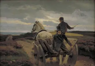 Driving Home, by Unknown, 1850