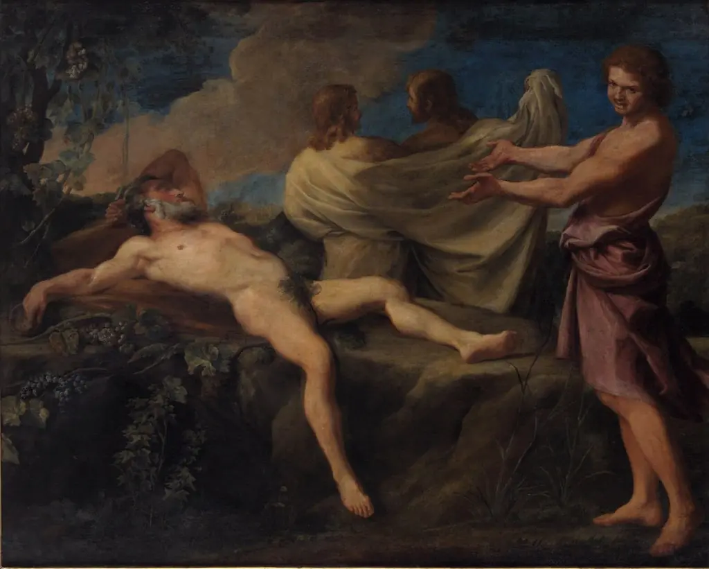 Drunkenness of Noah, by Unknown