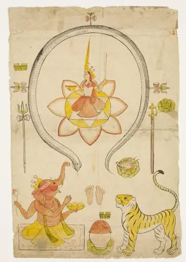 Durga and Ganesh, by Unknown