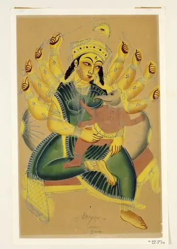 Durga and Ganesha, by Unknown
