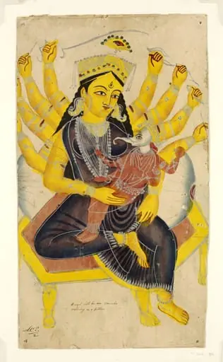 Durga and Ganesha, by Unknown