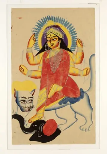 Durga and Jagaddhatri, by Unknown
