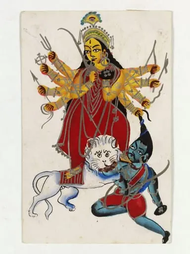 Durga and Mahishasura, by Unknown